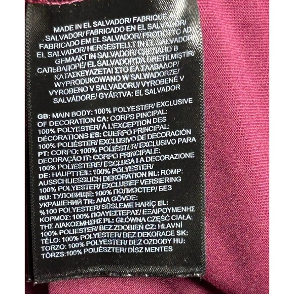 North Face Pullover Mens Large Maroon Elevation Quarter Zip Outdoor Shirt Hiking - Picture 6 of 14